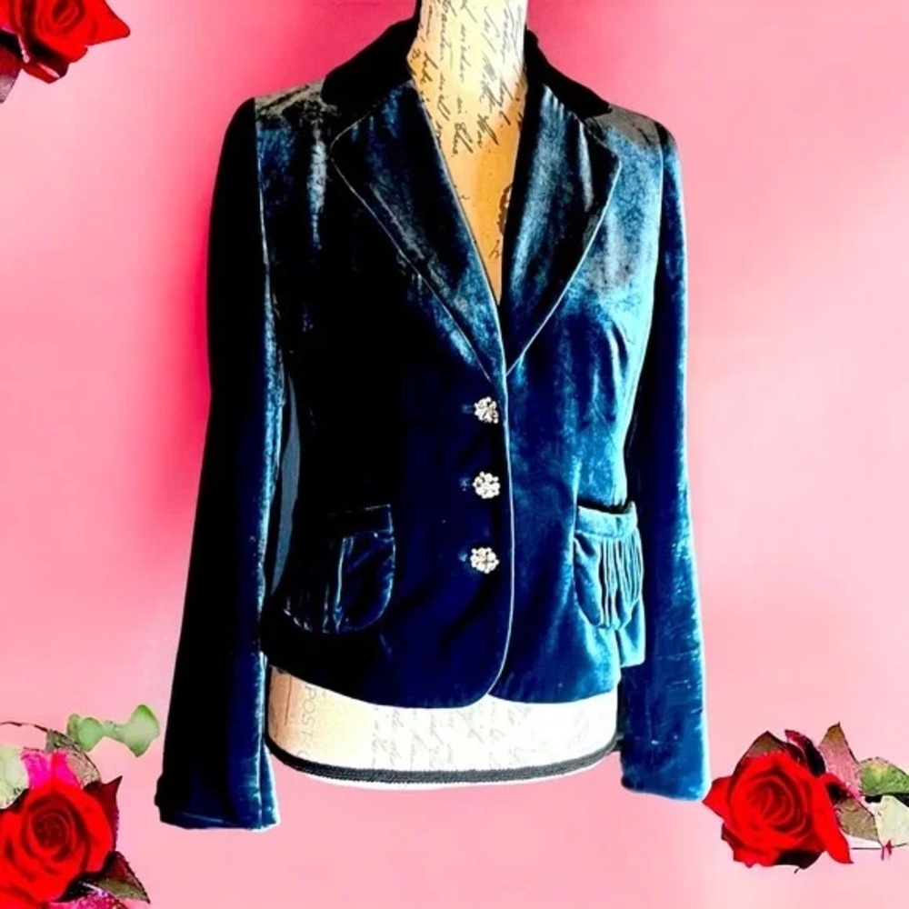 Banana Republic Petite Velvet Blazer